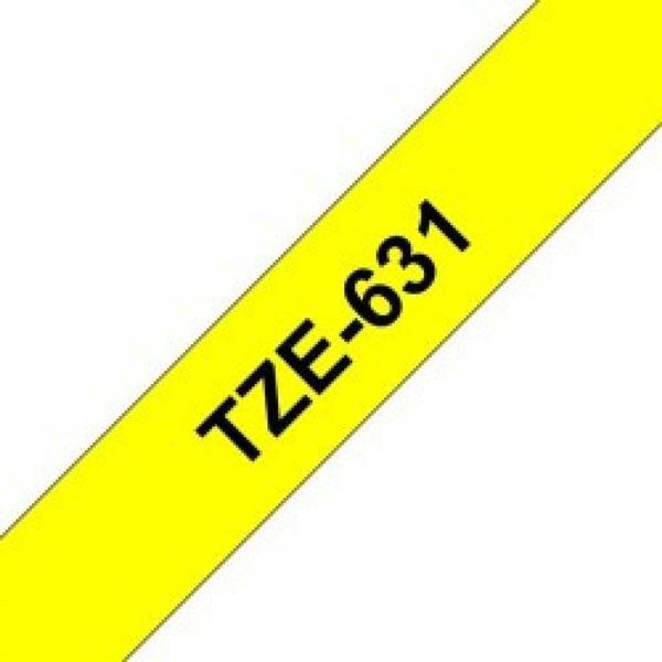 Imagem de Fita Tze631 Rotuladora Compatível 12mm Amarelo - Multilaser