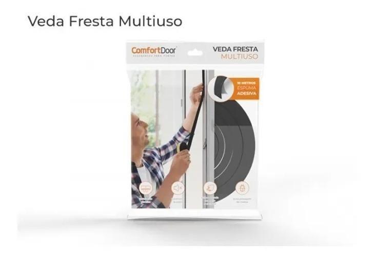 Imagem de Fita Veda Fresta Adesivo Espuma Protetor Comfortdoor 11X6Mm