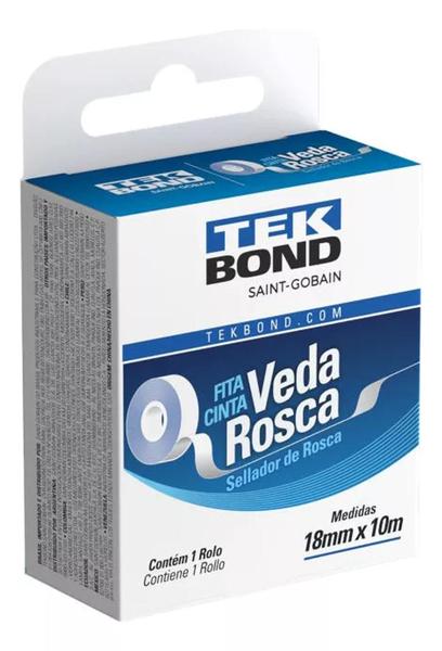 Imagem de Fita Veda Rosca 18mmx25m - 12 Unid - Tekbond