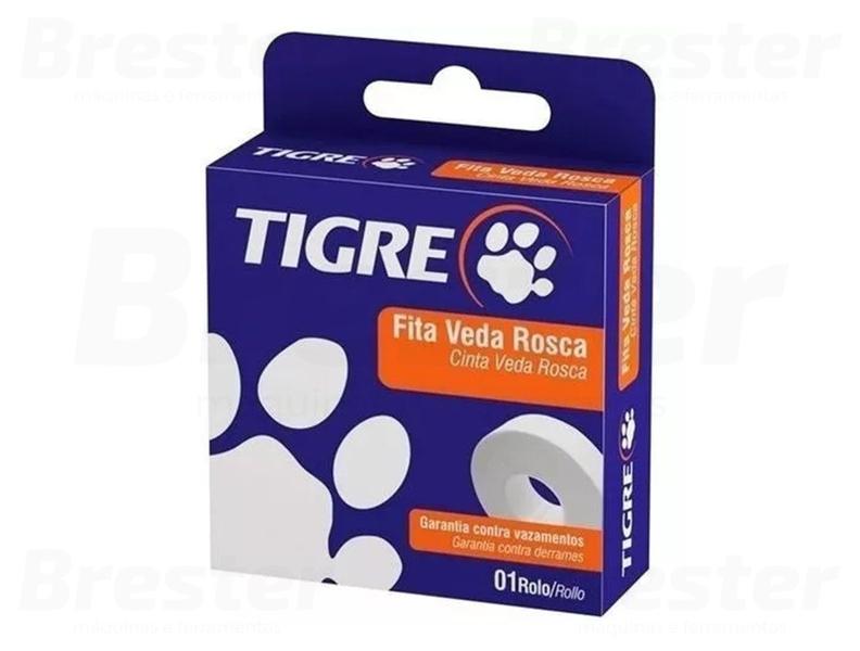 Imagem de Fita Veda Rosca Anti Vazamento Para Tubos E Conexões Pvc Metal Plástico 18mm x 10m Tigre