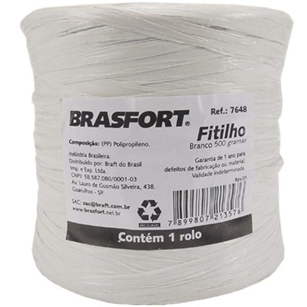 Imagem de Fitilho branco para amarração 500g - Brasfort