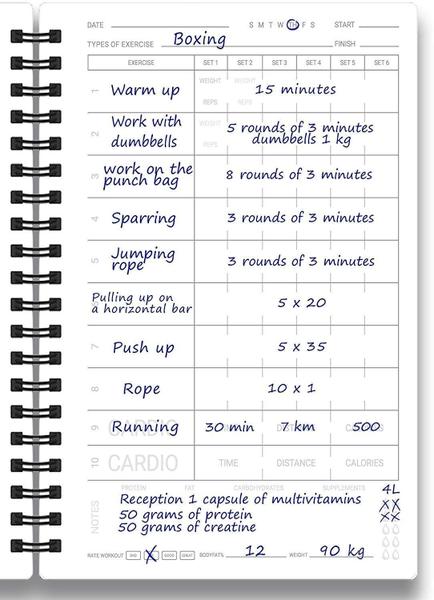 Imagem de Fitness Log Book & Workout Planner - Projetado por Experts Gym Notebook, Workout Tracker, Exercise Journal for Men Women