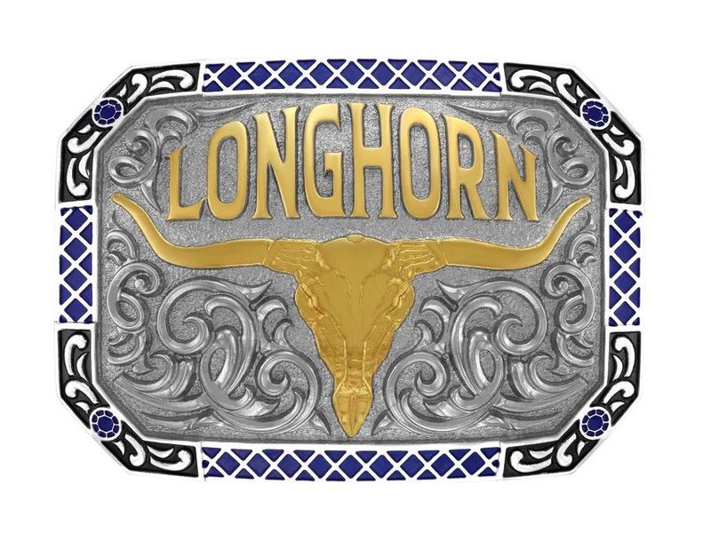 Imagem de Fivela Country Masculina Longhorn Festa Tam Eg - 12106f Nd