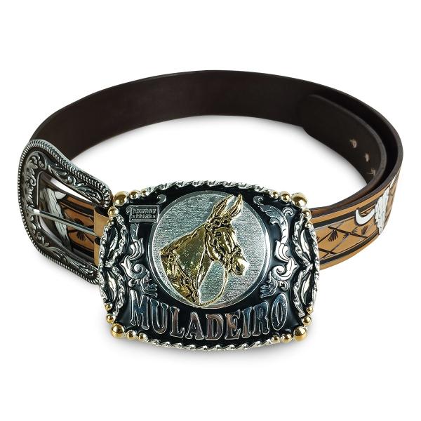 Imagem de Fivela Country Muladeiro Inox Masculina Peão Cavalgada Top