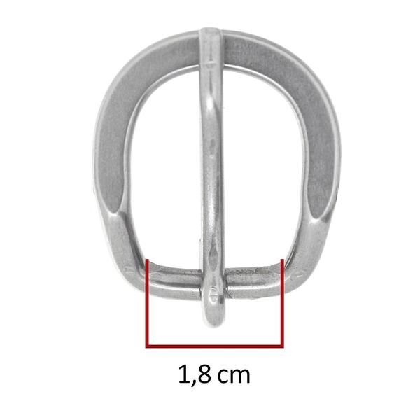 Fivela Inox para Correia de 1,8cm Bronc-Steel 31711 Imagem de Fivela Inox para Correia de 1,8cm Bronc-Steel 31711