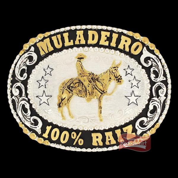 Fivela Muladeiro 100% Raiz Banho Dourado / Prata - Master 16464 Imagem de Fivela Muladeiro 100% Raiz Banho Dourado / Prata - Master 16464