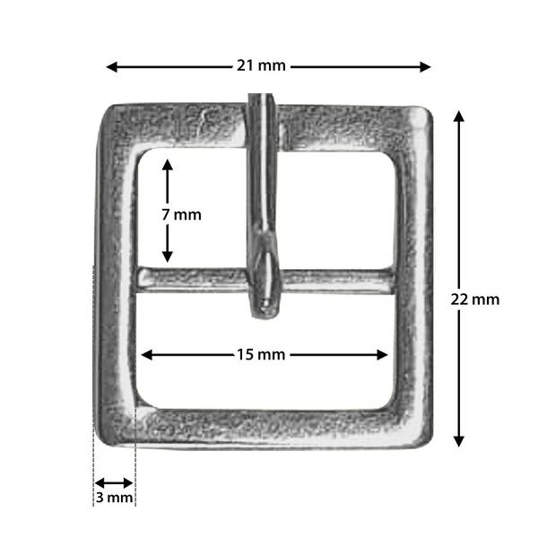 Imagem de Fivelas De Metal 15mm Para Calçados Sandálias Bolsas Mochilas 1000 Peças 1123