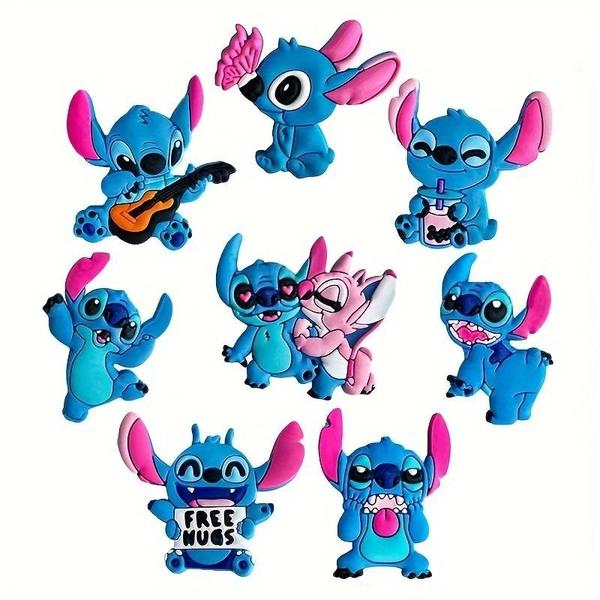 Imagem de Fivelas de Sapato Disney Stitch - 8 Peças com Design de Desenho Animado