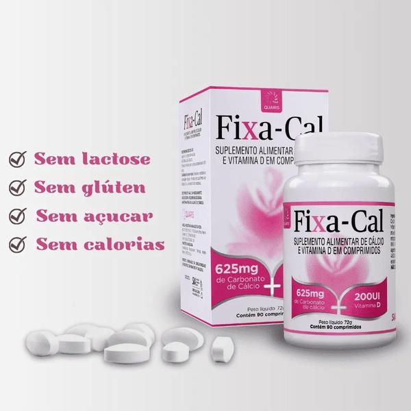 Imagem de Fixa-Cal Calcio Quaris 625mg Com 90 Comprimidos