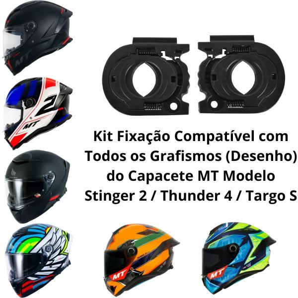 Imagem de Fixação Fixador Reparo Capacete Mt V28b Thunder 4 Stinger 2