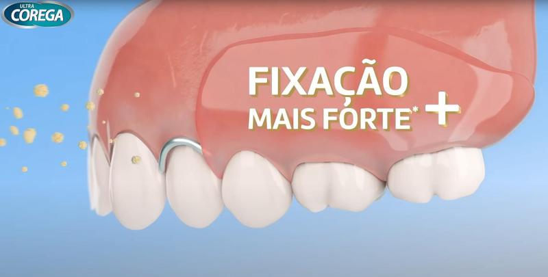 Imagem de Fixador de Dentaduras Corega Max Fixação e Bloqueio 3x40g