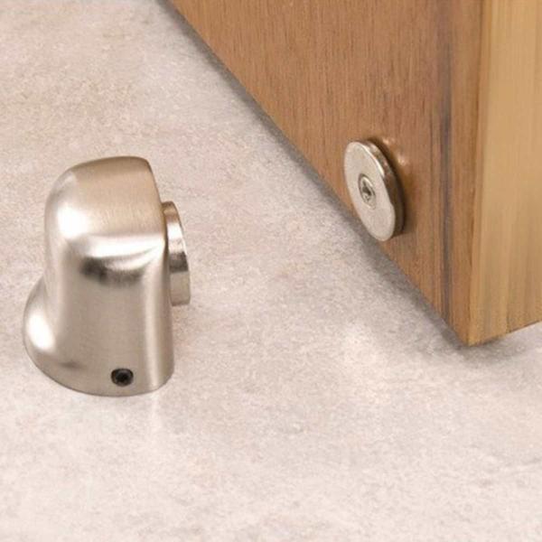 Fixador De Porta Magnético Trava Porta Alumínio Vonder Imagem de Fixador De Porta Magnético Trava Porta Alumínio Vonder
