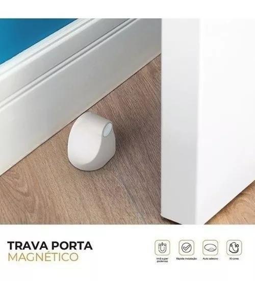 Imagem de Fixador Prendedor Trava Portas Magnético Comfort Door Prata