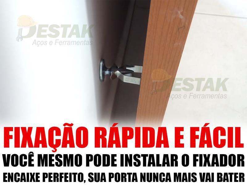 Imagem de Fixador trava porta na parede starfer