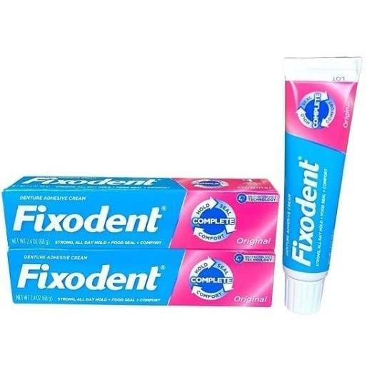 Imagem de Fixodent creme fixador de dentaduras kit c6