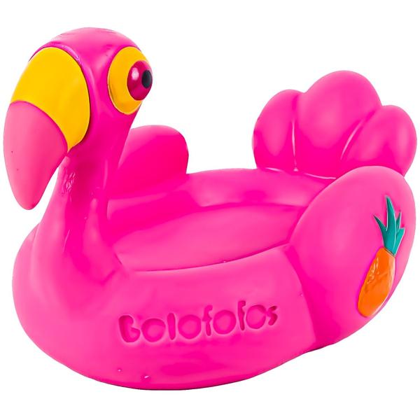 Imagem de Flamingo Bolofofos Bonecos De Vinil Brincar No Banho Pow E Rick Lider Brinquedos