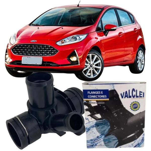 Imagem de Flange Conexão Bomba Água New Fiesta Novo Ka 1.0 12v 3cil Flex Valclei