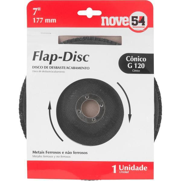 Flap-Disc Cônico 7" G120 Costado Fibra - Nove54 Imagem de Flap-Disc Cônico 7" G120 Costado Fibra - Nove54