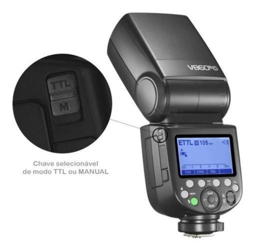 Imagem de Flash Godox Para Canon V860 Iii Ttl Luz Modelagem + Bateria