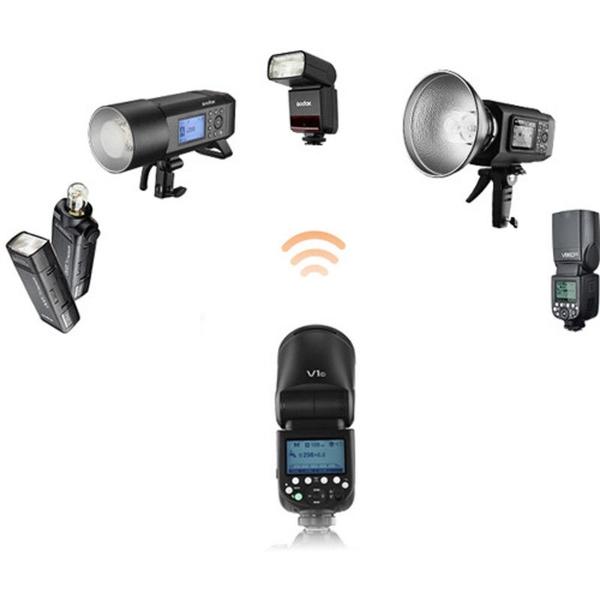 Imagem de Flash godox v1 para sony com bateria ttl/hss v1-s