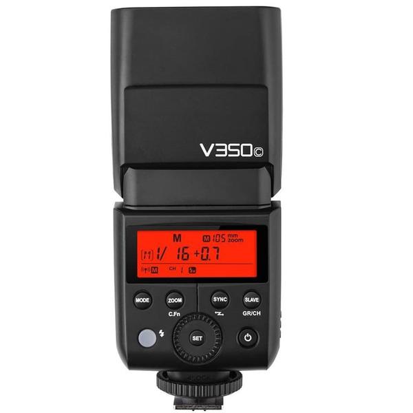 Flash Godox V350 para Canon - Preto Imagem de Flash Godox V350 para Canon - Preto