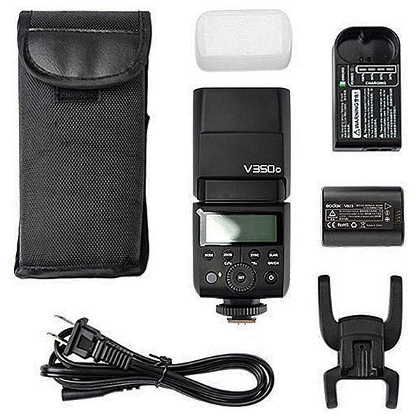 Flash Godox V350 para Canon - Preto Imagem de Flash Godox V350 para Canon - Preto