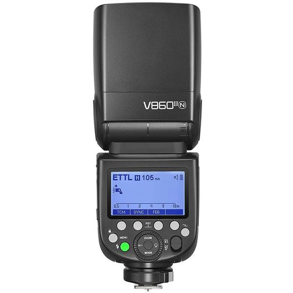 Flash Godox V860III para Nikon - Preto Imagem de Flash Godox V860III para Nikon - Preto