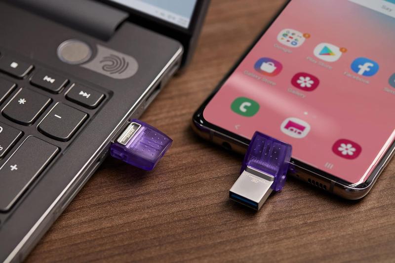 Imagem de Flash Kingston DataTraveler MicroDuo C3 128 GB USB-C e USB-A