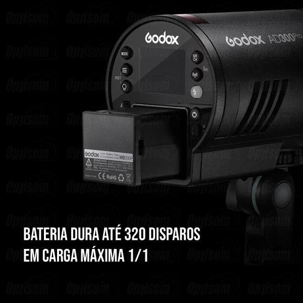 Flash Mini Tocha Com Bateria Godox Ad300pro Com Rádio Flash Universal Imagem de Flash Mini Tocha Com Bateria Godox Ad300pro Com Rádio Flash Universal