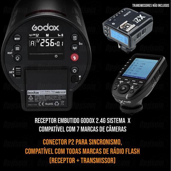 Flash Mini Tocha Com Bateria Godox Ad300pro Com Rádio Flash Universal Imagem de Flash Mini Tocha Com Bateria Godox Ad300pro Com Rádio Flash Universal