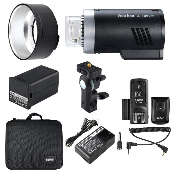 Flash Mini Tocha Com Bateria Godox Ad300pro Com Rádio Flash Universal Imagem de Flash Mini Tocha Com Bateria Godox Ad300pro Com Rádio Flash Universal