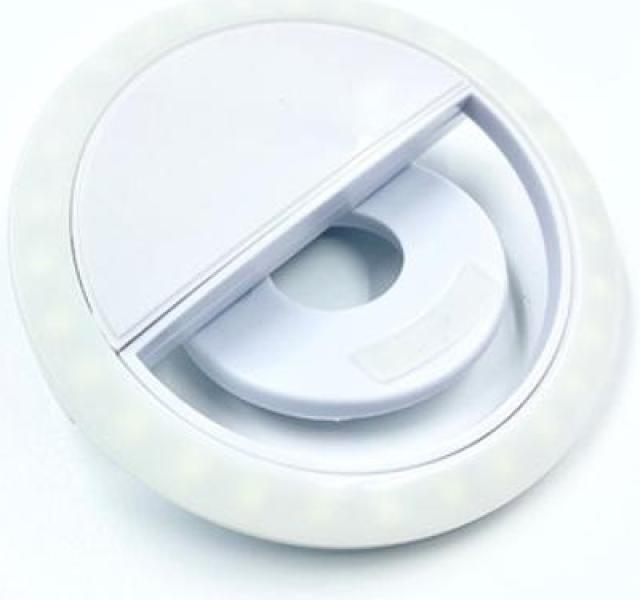 Flash Para Celular Luz Iluminação Ring Light Anel Led Selfie Branco - Bc Bora Colega Shop Imagem de Flash Para Celular Luz Iluminação Ring Light Anel Led Selfie Branco