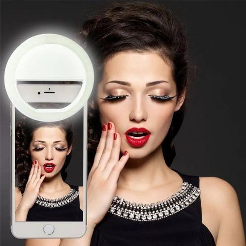 Flash Para Celular Luz Iluminação Ring Light Anel Led Selfie Branco - Bc Bora Colega Shop Imagem de Flash Para Celular Luz Iluminação Ring Light Anel Led Selfie Branco
