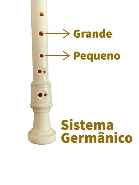 Imagem de Flauta doce Yamaha Germânica soprano YRS-23