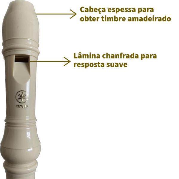 Imagem de Flauta Doce - Yamaha -  Soprano Barroca C YRS-24B com capa