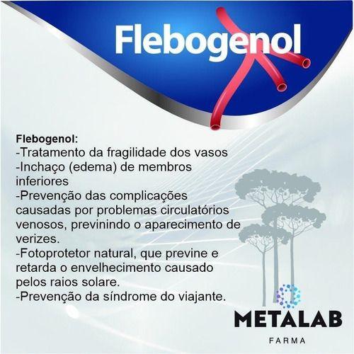 Imagem de Flebogenol Pinus Pinaster 50mg Caixa Com 30comp Metalab