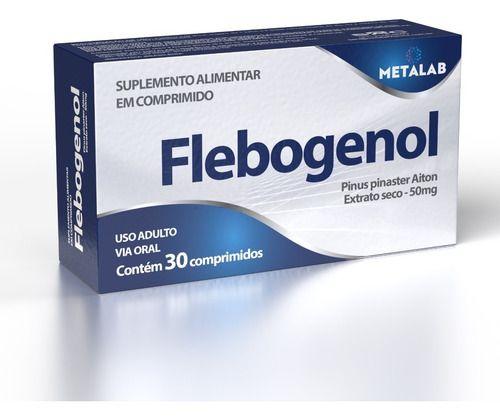 Imagem de Flebogenol Pinus Pinaster 50mg Caixa Com 30comp Metalab