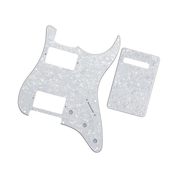 Imagem de Fleor-conjunto de st hh pickguard guitarra elétrica, 11 furos, placa traseira e parafusos