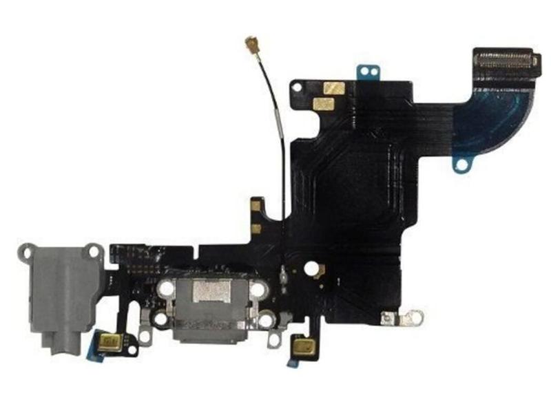 Imagem de Flex Conector de Carga Para ip 6S Preto  2 Parafusos