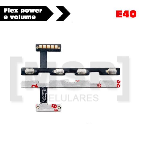 Imagem de Flex power e volume celular MOTOROLA modelo E40