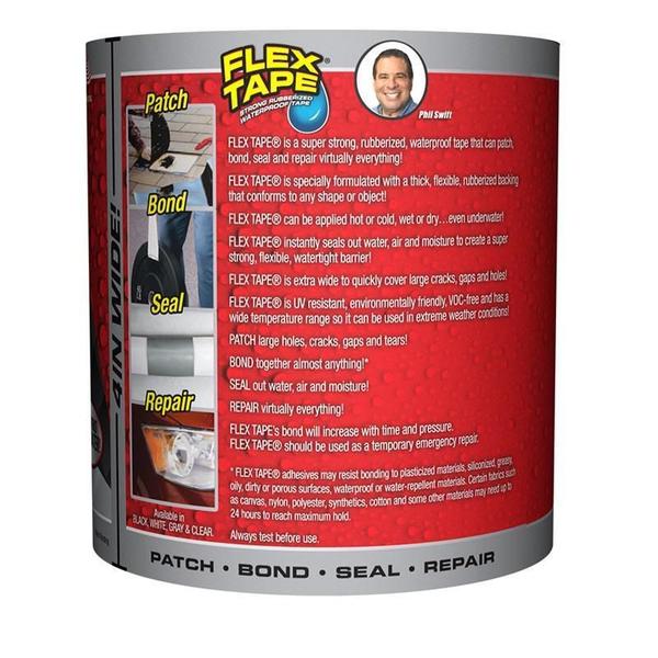 Flex Tape Superfita Flex Seal 10X150Cm Cinza Imagem de Flex Tape Superfita Flex Seal 10X150Cm Cinza