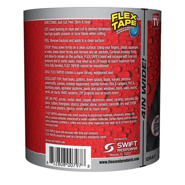 Flex Tape Superfita Flex Seal 10X150Cm Cinza Imagem de Flex Tape Superfita Flex Seal 10X150Cm Cinza