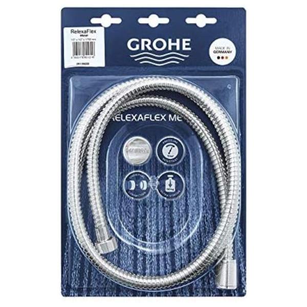 Flexível Grohe 1/2 x 1/2 Cromado 1,75M - 28139000 Imagem de Flexível Grohe 1/2 x 1/2 Cromado 1,75M - 28139000