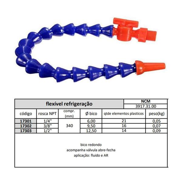 Imagem de Flexível Para Refrigeração - NPT 3/8 x 34 cm - JG TOOLS