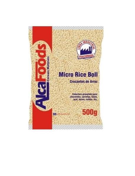 Imagem de Flocos De Arroz Micro Rice Boll Alca Foods Kit 3Un De 500Gr