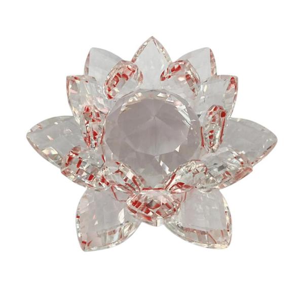 Flor De Lótus Cristal - Miolo 20mm Vermelha - Trilunna Imagem de Flor De Lótus Cristal - Miolo 20mm Vermelha