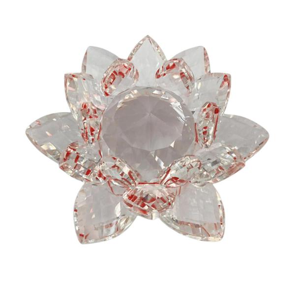 Flor De Lótus Cristal - Miolo 20mm Vermelha - Trilunna Imagem de Flor De Lótus Cristal - Miolo 20mm Vermelha