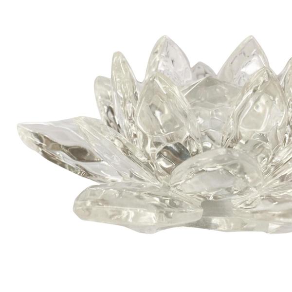 Flor De Lótus Vidro Miolo 40mm Branco Decoração Presente - Trilunna Imagem de Flor De Lótus Vidro Miolo 40mm Branco Decoração Presente