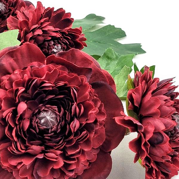Imagem de Flor Ranunculus Vermelha 70X20Cm Planta Artificial