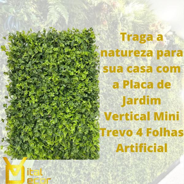 Imagem de Flora artificial Mini Trevo decorativo 40x60cm